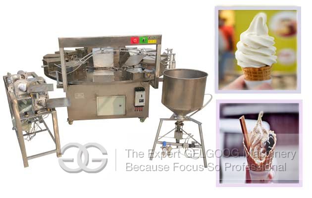 China Sugar Ice Cream Cone Baking Machine Manufacturer